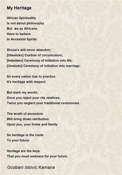 Short Xhosa Poems