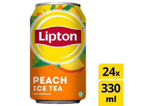 Frisdrank Lipton Ice Tea Peach Blik 330ml DiscountOffice Nl