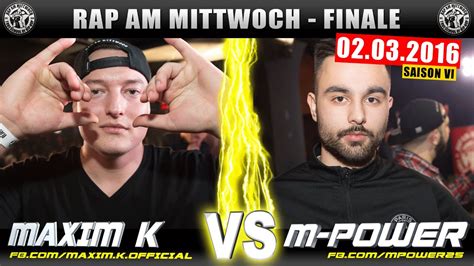 Rap Am Mittwoch Berlin Maxim K Vs M Power Battlemania Finale