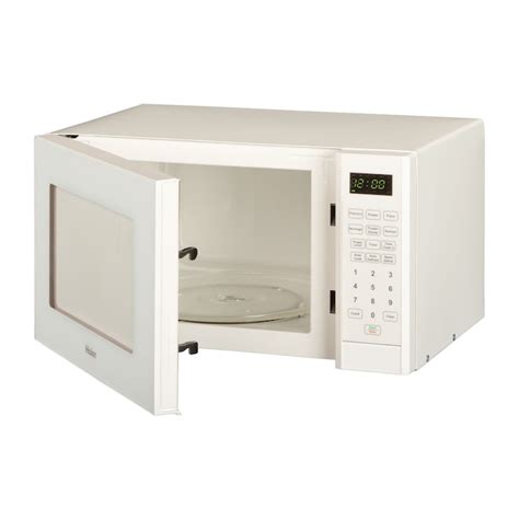 Haier 0.9-cu ft 900-Watt Countertop Microwave (White) in the Countertop ...