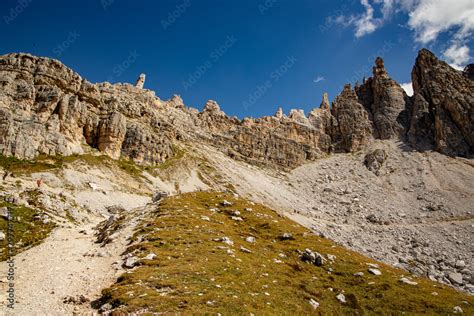 Dolomites mountain range of the Alps Stock Photo | Adobe Stock