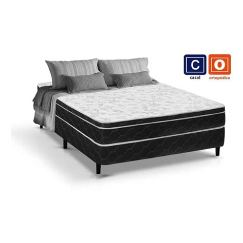 Cama Box Conjugado De Espuma D Casal Ortop Dico X X No Shoptime