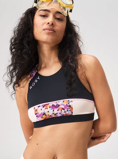 Roxy Active Haut De Bikini Crop Top Pour Femme Roxy