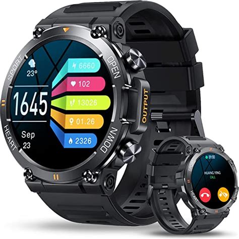 Avumda Smartwatch Herren Mit Telefonfunktion Hd Fitnessuhr