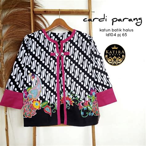 Jual Cardi Parang Batik Kardigan Seragam Kantor Kerja Pesta Kondangan