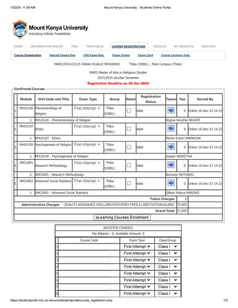 Mount Kenya University Students Online Portal - 1/20/24, 11:09 AM Mount ...