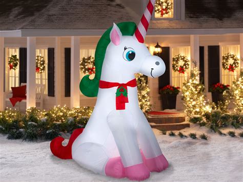 9 Christmas Inflatables Only 29 At Walmart Unicorn Santa And More