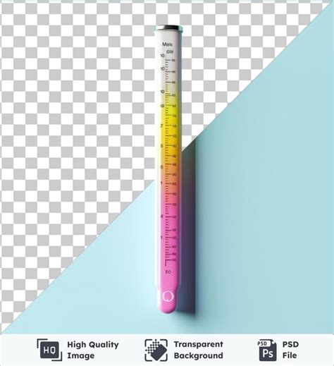 Premium PSD Transparent Background With Isolated Thermometer A Close