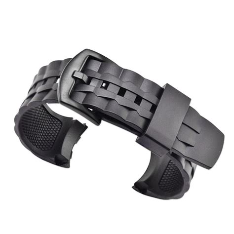 Silicone Rubber Mm Watch Strap For Casio Edifice Series Ef