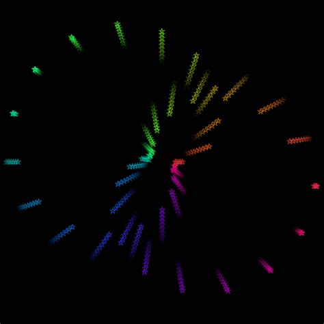 Shooting Star Rainbow Animation 