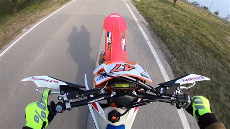 Ktm Tpi Motard Explosive Sound Youtube