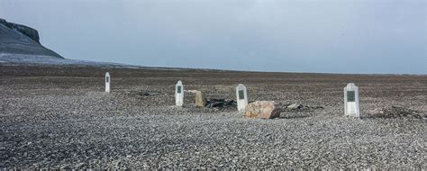 Graves on Beechey Island, Nunavut, Canada, of Franklin expedition ...