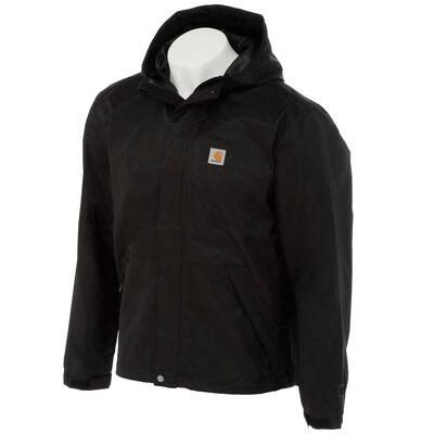 Carhartt Men S Small Black Nylon Gilliam Jacket The Home Depot