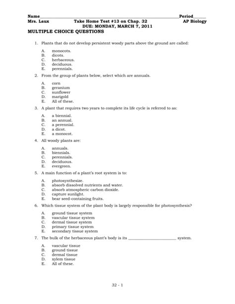 Multiple Choice Answers For Theme