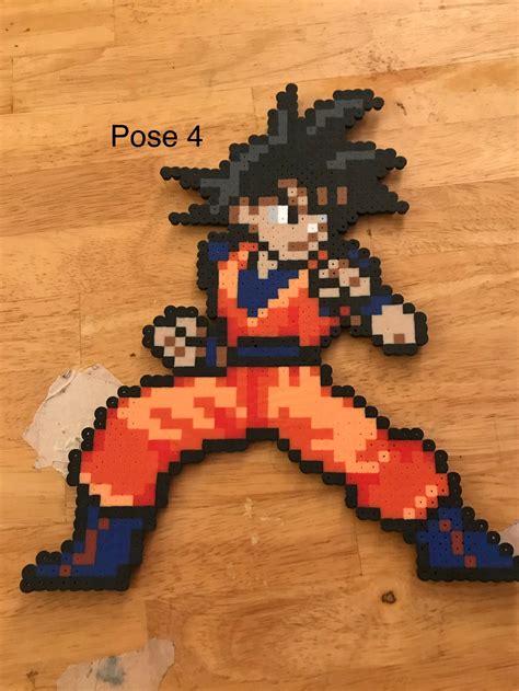 Goku Perler Bead Pixel Art Sprites Full Sized Dragonball Etsy NBKomputer