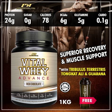 Vital Whey Advance Halal Kg G Protein Isolate Tribulus Tongkat Ali