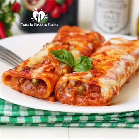 CANNELLONI RIPIENI DI CARNE Alla Siciliana Con Piselli Tutto Fa Brodo