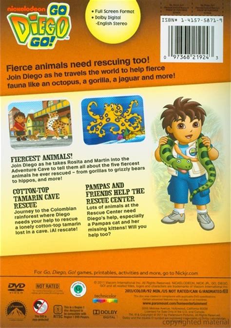 Go Diego Go!: Fiercest Animal Rescues! (DVD 2011) | DVD Empire