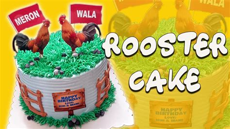 Theme Cake Topper Sabong Rooster Fight Cake