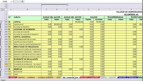 Plantilla Excel Balance General Y Estado De Resultados Charcot