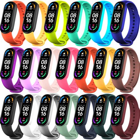 Buy Pieces Strap Replacement Compatible With Xiaomi Mi Band