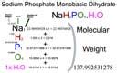 Sodium Phosphate Monobasic Monohydrate Nah Po H O Molecular Weight