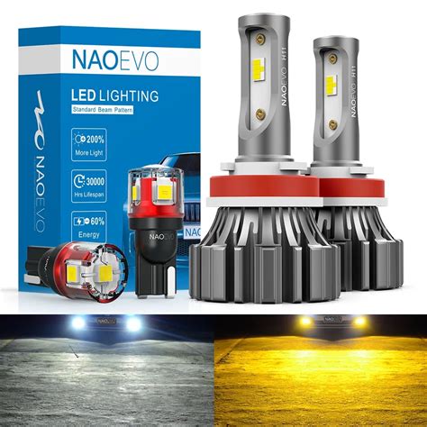 Naoevo H H H Led Fanless Car Headlight Light Hb Hb H H H