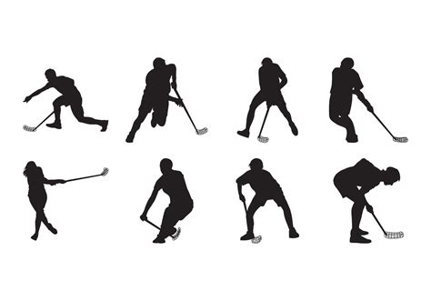 Hockey Silhouette Vector Art, Icons, and Graphics for Free Download