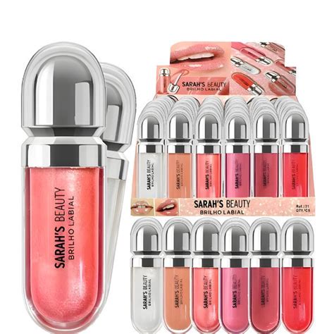 Gloss Brilho Labial Brilhante Sarah S Beauty Shopee Brasil