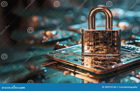 Cybersecurity And Privacy Concepts To Protect Data Lock Icon And