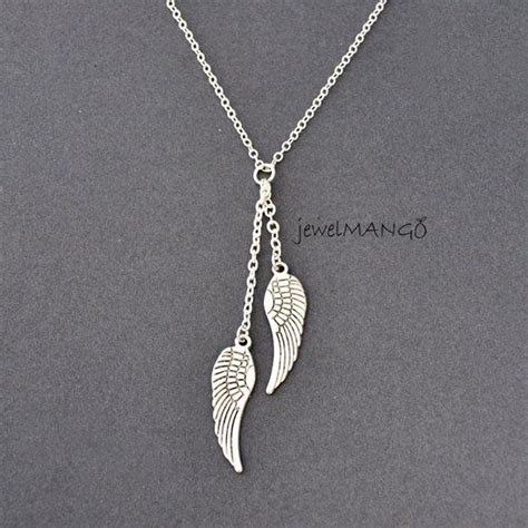 Collier Aile D Ange Halo Ange Halo Aile D Argent Pendentif Aile D