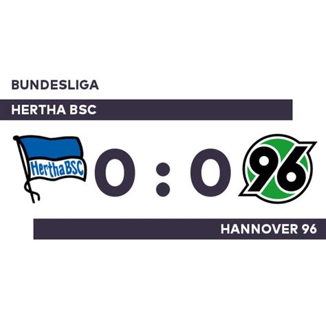 Hertha Bsc Hannover 96 Krise Hält An Berlin Seit Sechs Spielen