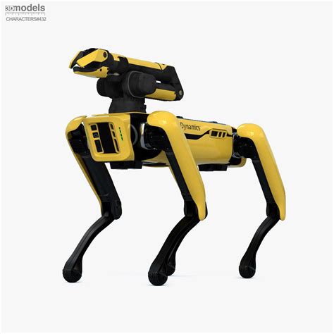 Boston Dynamics Spot Robot Dog With Arm 3D model - Download Robots on ...