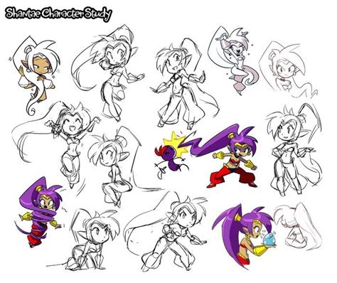 Shantae Character Concept Art