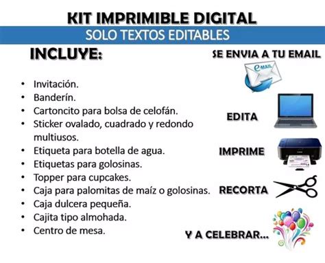 Kit Imprimible Payaso Plim Plim Texto Editable En Venta En Medell N