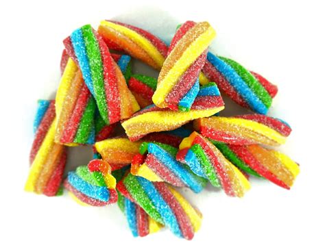 Rainbow twists sour candy shock - DaffyDownDilly