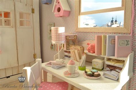 Ooak Diorama Blythe Shabby Houses Blythe Dolls Craft Room Office Dolls