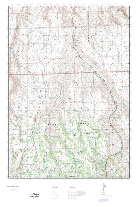 Mytopo Grand View Peak Idaho Usgs Quad Topo Map