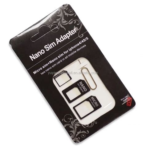 In Sim Card Holder Nano To Micro Standard Sim Card Adapter For