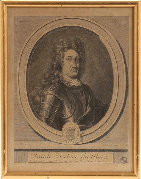 Bilder F R Gerard I Edelinck Kopparstick Claude Berbier Du