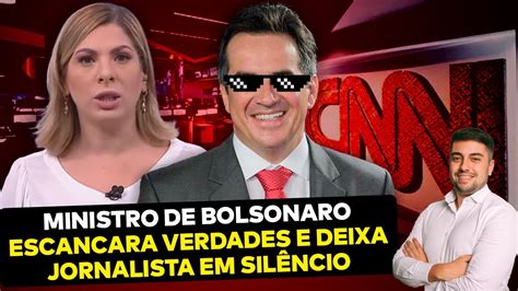 INCRÍVEL Ministro de Bolsonaro RASGA o verbo ao vivo na CNN e expõe