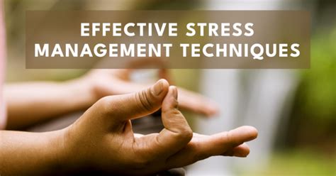 Effective Stress Management Techniques | Magazine Union