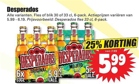 Desperados 25 Korting Aanbieding Bij Dirk 1Folders Nl