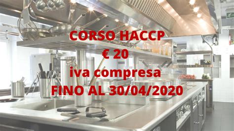 CORSO HACCP ALIMENTARISTI ON LINE 20 ACCREDITATO REGIONE EMILIA