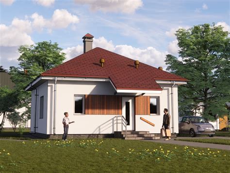 Двухкомнатный дом 52м2 Флора 3