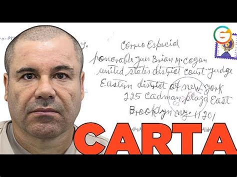 La Otra Carta De El Chapo CDS YouTube