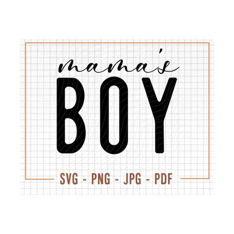 Mamas Boy Svg Png Retro Baby Toddler Boys Shirt Svg Fu Inspire