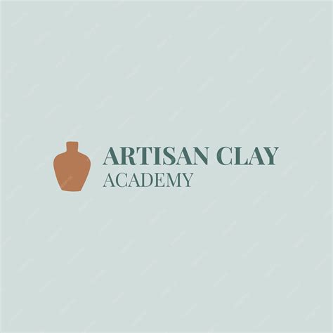 Free Vector | Hand drawn flat artisan clay academy logo template