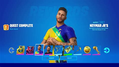 How To Finish All Neymar Jr Challenges In Fortnite Complete All Neymar Jr Rewards Challenges