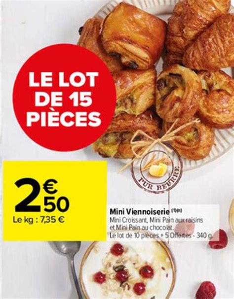 Promo Mini Viennoiseries Chez Carrefour Market Icatalogue Fr